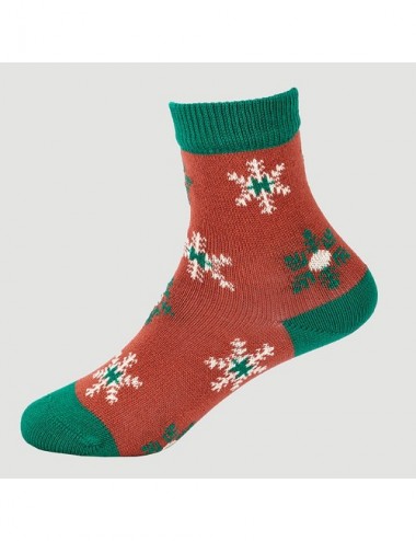 VERALUNA KID SOCKS SNOW FLWR VERDE 31-34