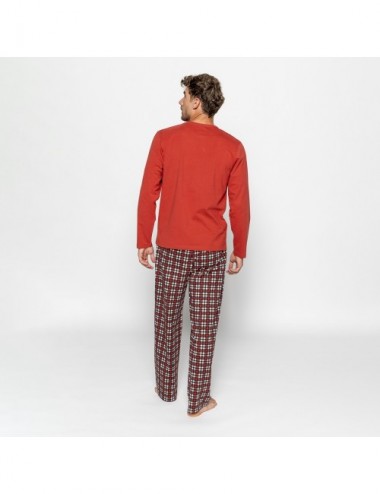 PIJAMA MAN ORGANIC IOTA NEW CHECKS ROJ M