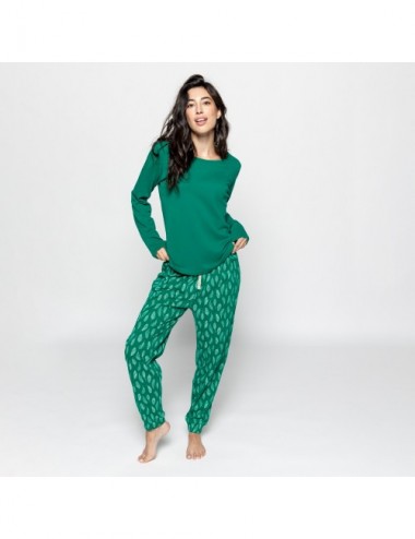 PIJAMA ORGANIC GAMMA SOFT VERDE L