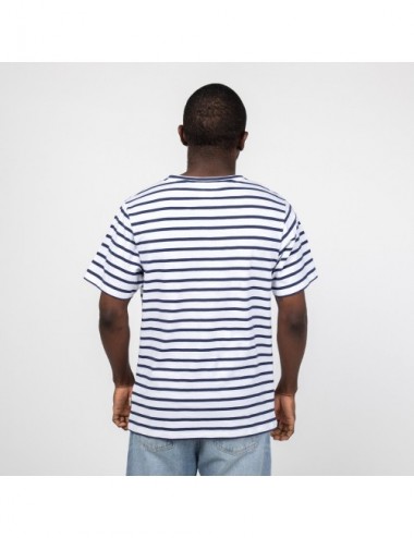 CAMISETA MAN ORGANIC ARI STRIPES NOCHE S