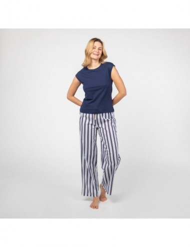 PIJAMA ORGANIC LAWU NOCHE STRIPES S