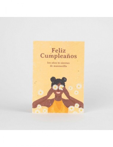 POSTAL PLANTABLE SOSTENIBLE FELICIDADES