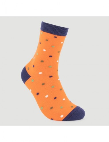 VERALUNA SOCKS DOTS ORANGE 35-38