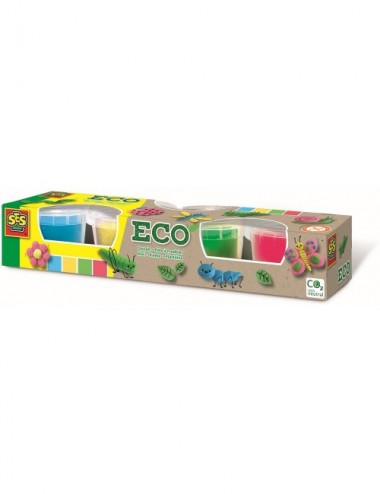 PLASTELINA ECO CUATRO COLORES