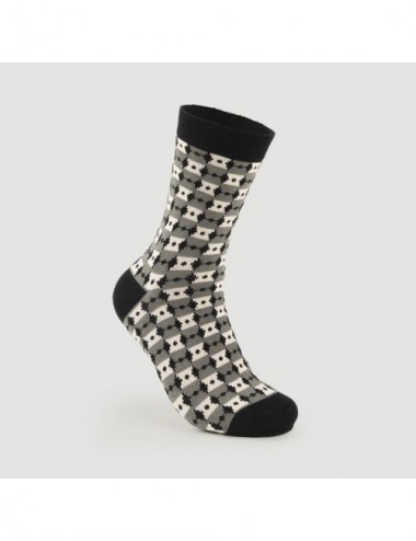 VERALUNA SOCKS RHOMBUS REAL BLACK 35-38