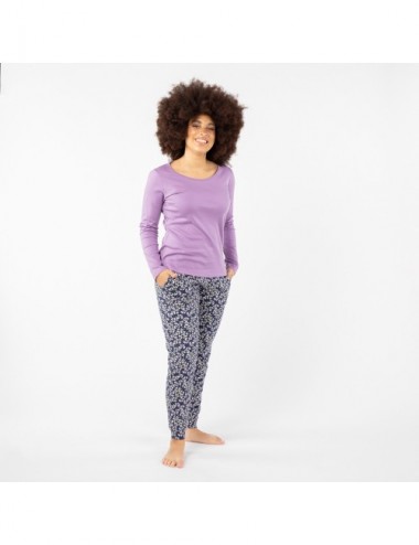 PIJAMA ORGANIC GAMMA FLORES PRUNA S