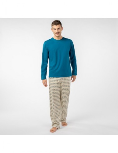 PIJAMA MAN ORGANIC IOTA GEO TINTA S