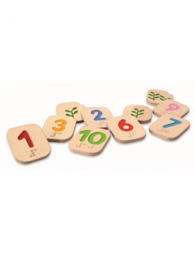 JUEGO MADERA ECO NUMEROS BRAILLE