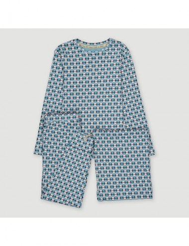 PIJAMA KID ORGANIC MU ROMBOS 2