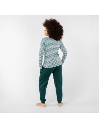 PIJAMA ORGANIC BETA ROMBOS BOJ XL