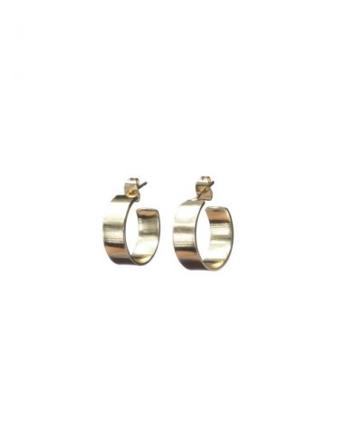 PENDIENTES LATON SILK CIRCULO BANYO ORO