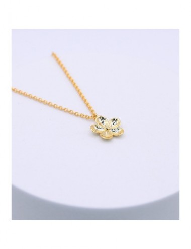 COLLAR LATON CHAPADO ORO MARGARITA