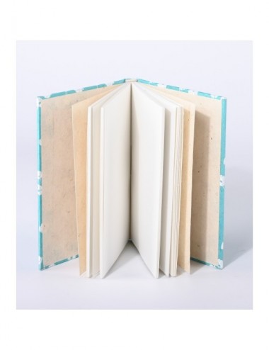CUADERNO AZUL FLORES DE JADE