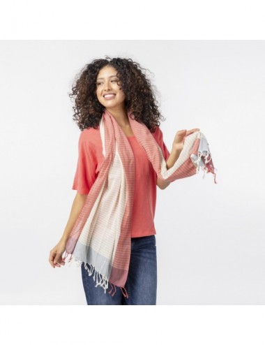 FULAR ORGANIC COTTON IPIL SAND CORAL