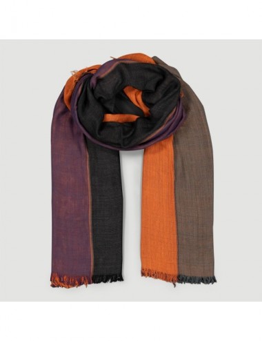 BUFANDA PIECES VISCOSA PRUNO CALABAZA