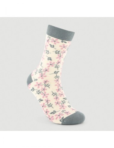 VERALUNA SOCKS NEW FLOWERS PINK 35-38