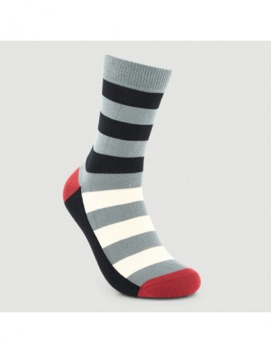 VERALUNA SOCKS CONTRAST STRP CENIZ 43-46