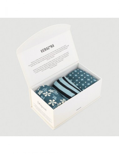 VERALUNA SOCKS GIFTBOX OCEAN TRMLN 35-38