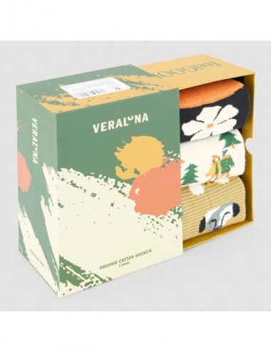 VERALUNA SOCKS GIFTBOX FUN NATURE 43-46