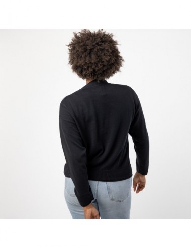 CARDIGAN ORGANIC TAPTI BLACK S