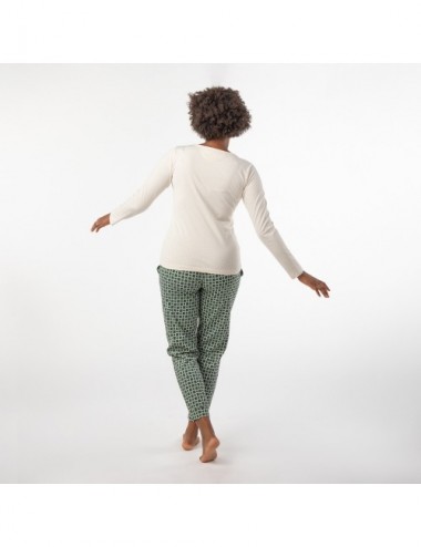 PIJAMA ORGANIC FUSA BLOCKS BRUMA M