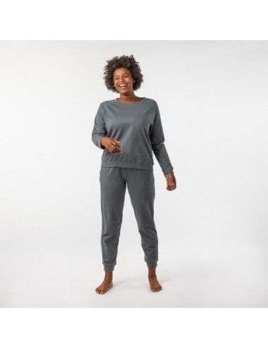 PIJAMA ORGANIC TAU CENIZA XL