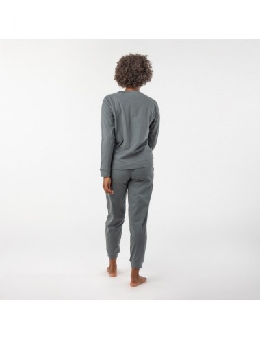 PIJAMA ORGANIC TAU CENIZA XL