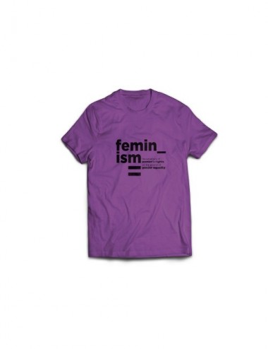 CAMISETA FEMINISM SERIGRAFIADA LILA S