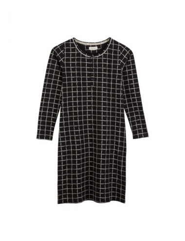 CAMISON ORGANIC DELTA CHECKS BLACK XL