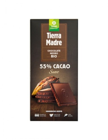 TABLETA CHOCOLATE NEGRO 55% FT BIO