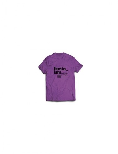 CAMISETA FEMINISM LILA INFANTIL 2A