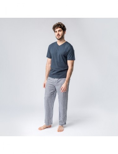 PIJAMA MAN ORGANIC AKAHATA TINTA VICHY S