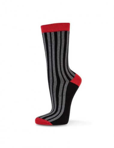 VERALUNA SOCKS VERTICAL STRP NEGRO 43-46