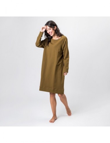 VESTIDO ORGANIC SOE CAQUI L