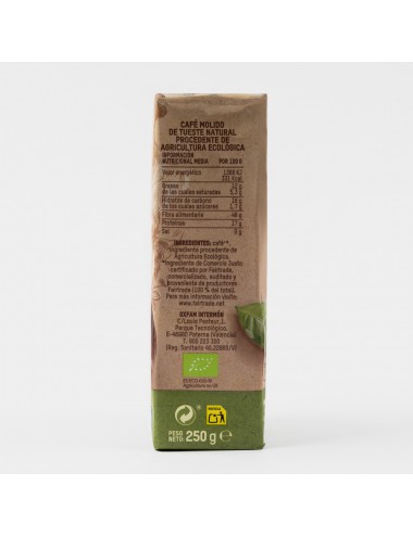 Café molido natural Colombia Carrefour Selección 250 g.