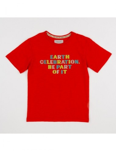 CAMISETA KID AKIRA EARTH ROJA 4