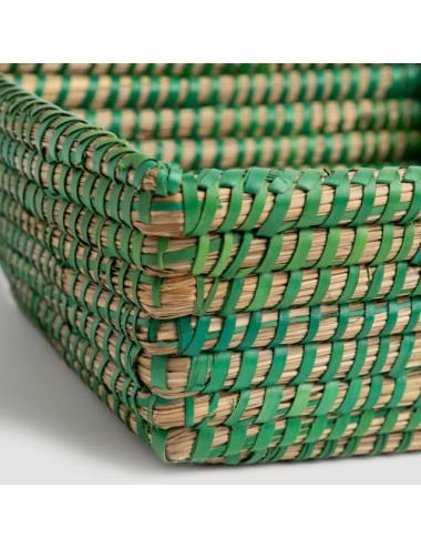 CESTA SIN TAPA AMBAR Y BAYA  28X28