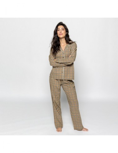 PIJAMA ORGANIC SIGMA CHECKS CIELO S