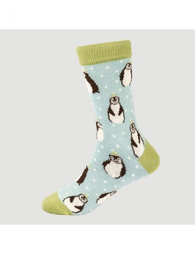 VERALUNA KID SOCKS PINGUINOS CIELO 19-22